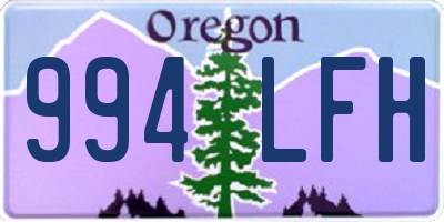 OR license plate 994LFH
