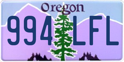 OR license plate 994LFL