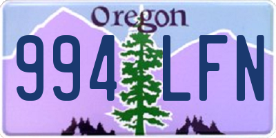 OR license plate 994LFN