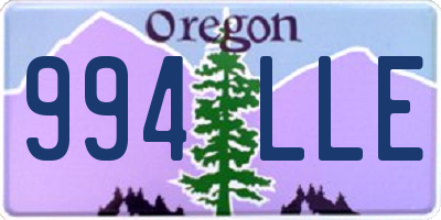 OR license plate 994LLE