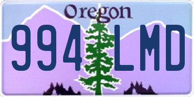 OR license plate 994LMD