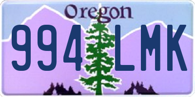 OR license plate 994LMK