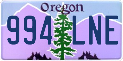 OR license plate 994LNE