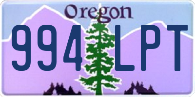 OR license plate 994LPT