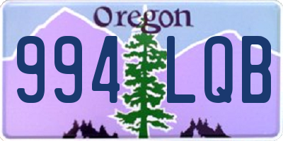 OR license plate 994LQB