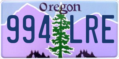 OR license plate 994LRE