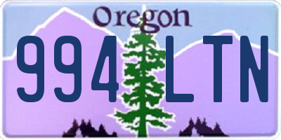 OR license plate 994LTN