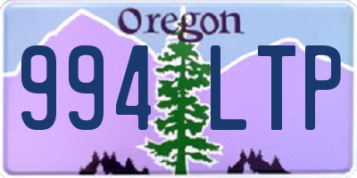 OR license plate 994LTP