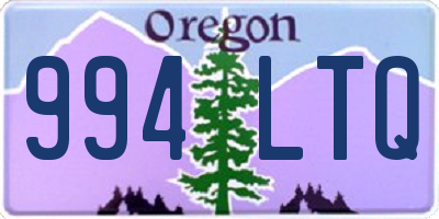 OR license plate 994LTQ