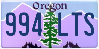 OR license plate 994LTS