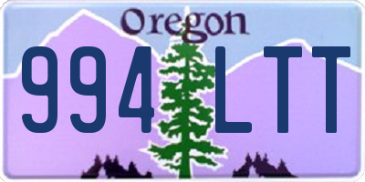 OR license plate 994LTT