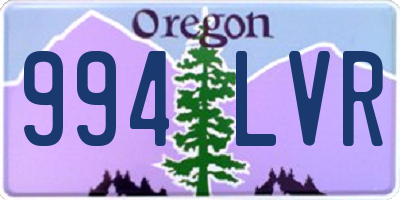 OR license plate 994LVR