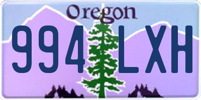 OR license plate 994LXH