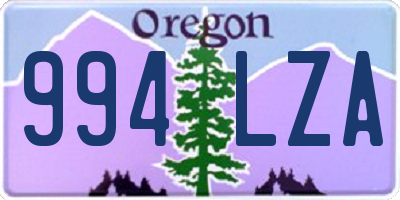 OR license plate 994LZA