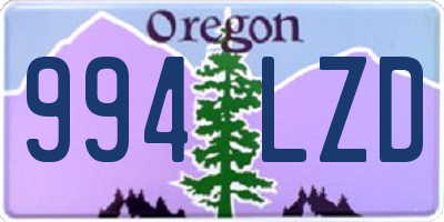 OR license plate 994LZD