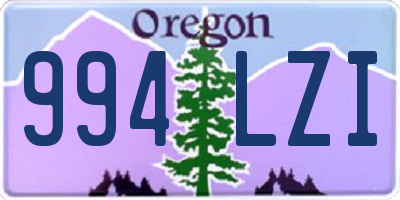 OR license plate 994LZI