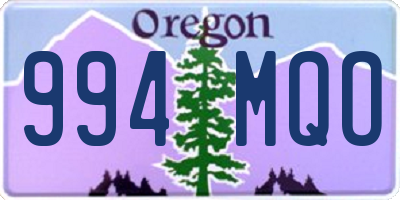OR license plate 994MQO