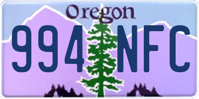 OR license plate 994NFC