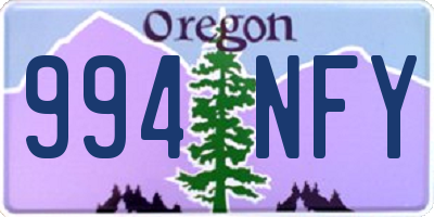 OR license plate 994NFY