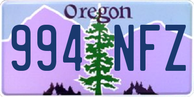 OR license plate 994NFZ