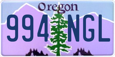 OR license plate 994NGL