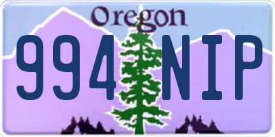 OR license plate 994NIP