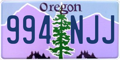 OR license plate 994NJJ