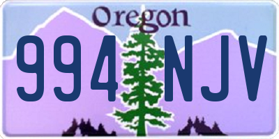 OR license plate 994NJV