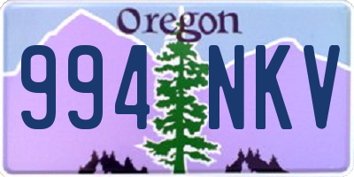OR license plate 994NKV