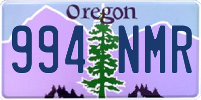 OR license plate 994NMR