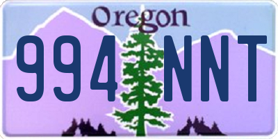 OR license plate 994NNT