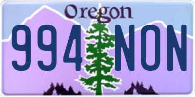 OR license plate 994NON