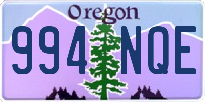 OR license plate 994NQE