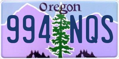 OR license plate 994NQS