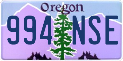 OR license plate 994NSE