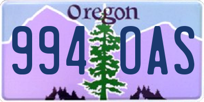 OR license plate 994OAS
