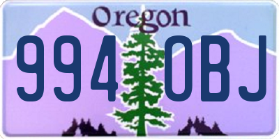 OR license plate 994OBJ