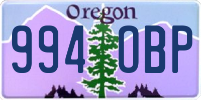OR license plate 994OBP
