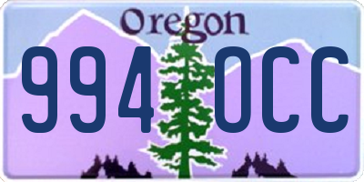 OR license plate 994OCC