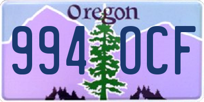 OR license plate 994OCF