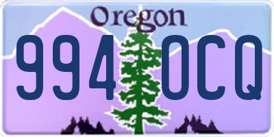 OR license plate 994OCQ