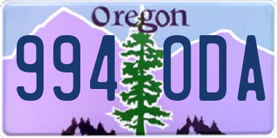 OR license plate 994ODA