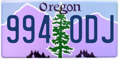 OR license plate 994ODJ