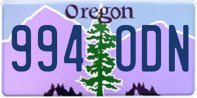 OR license plate 994ODN