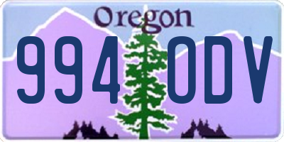 OR license plate 994ODV