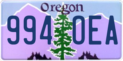 OR license plate 994OEA