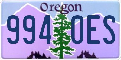 OR license plate 994OES
