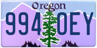 OR license plate 994OEY
