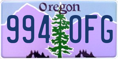 OR license plate 994OFG