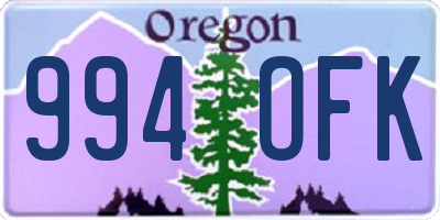 OR license plate 994OFK